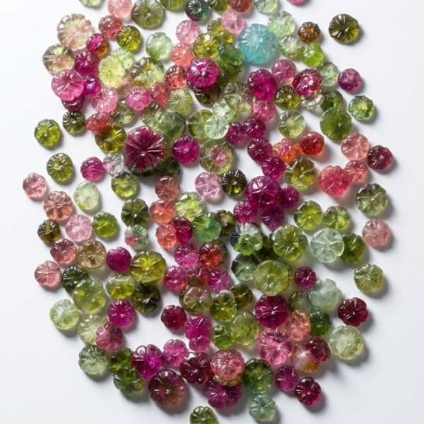2 Multicolored Tourmaline