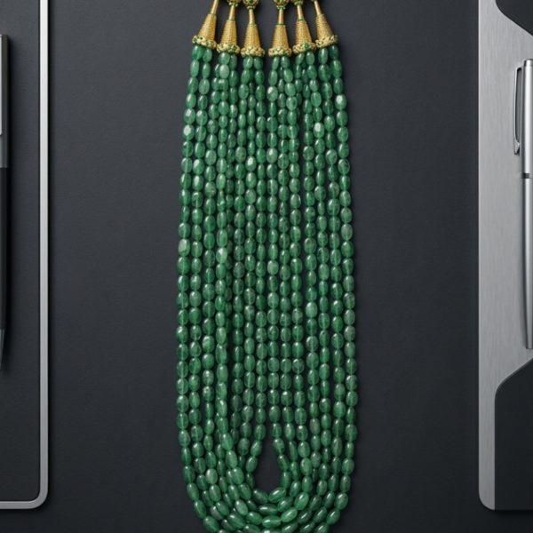 buy natural emerald mala